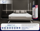 Sweet 12" King Mattress, Copper Infused Moisture Wicking Memory Foam and Silk Like Foam with Ice Feel Cooling Fabric, Plush Foam Core Support, Made in