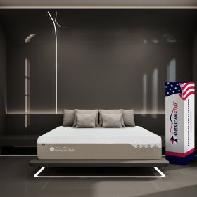 Sweet 12" King Mattress, Copper Infused Moisture Wicking Memory Foam and Silk Like Foam with Ice Feel Cooling Fabric, Plush Foam Core Support, Made in