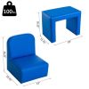 2-in-1 Multifunctional Kids Sofa-Blue