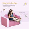 Kids 2-in-1 Sofa Sets-Pink