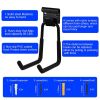 Utility tools, garages, ladders, wall racks, brackets, outdoor garage hooks 12-piece, heavy-duty steel tool wall storage hooks with non-slip coating,