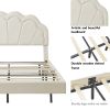 2-Pieces Bedroom Sets Full Size Upholstered LED Platform Bed with Storage Ottoman-Velvet