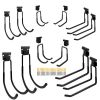 Utility tools, garages, ladders, wall racks, brackets, outdoor garage hooks 12-piece, heavy-duty steel tool wall storage hooks with non-slip coating,