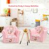 Super Soft Velvet Lamb/Mermaid Kids Couch Sofa with Armrests