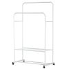 Garment Hanging Rack Clothing Hanging Rail Pillow Shoe Display Organizer Stand Rolling Wheel Clothes Organizer