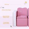 Kids 2-in-1 Sofa Sets-Pink