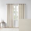 Plaid Rod Pocket and Back Tab Curtain Panel with Fleece Lining