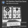 Propane gas stove 4 built-in double stove NG / LPG gas stove 24in natural gas gas stove combustion embedded stove gas kitchen stove, gas double-fired