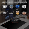 6400W electromagnetic cooker 24in built-in 4 burner ceramic table burner without electromagnetic field radiation LED display touch control