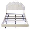 2-Pieces Bedroom Sets Full Size Upholstered LED Platform Bed with Storage Ottoman-Velvet