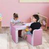Kids 2-in-1 Sofa Sets-Pink