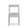 Gibson 3-Piece Dry Erase Kids Table & Two Chair Set, Gray