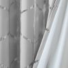 Total Blackout Metallic Print Grommet Top Curtain Panel