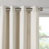 Plaid Rod Pocket and Back Tab Curtain Panel with Fleece Lining