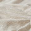 Faux Linen Rod Pocket and Back Tab Fleece Lined Curtain Panel