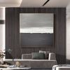 100% hand painted White Gray Abstract Oil Painting Canvas Handmade oil Painting For Home Office Bar Decor