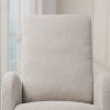 25.4"W Rocking Chair for Nursery, High Back Glider Chair with Retractable Footrest, Side Pocket, Rocking Accent Armchair with Rubber Wood Legs for Liv