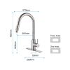 Touch Kitchen Faucet with Pull Down Sprayer; Single Handle High Arc  Pull out Kitchen Faucet; Single Level Stainless Steel Kitchen Sink Faucets with P