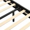 Queen Size Floating Bed Frame with LED Lights and USB Charging,Modern Upholstered Platform LED Bed Frame