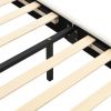 Queen Size Floating Bed Frame with LED Lights and USB Charging,Modern Upholstered Platform LED Bed Frame