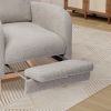 25.4"W Rocking Chair for Nursery, High Back Glider Chair with Retractable Footrest, Side Pocket, Rocking Accent Armchair with Rubber Wood Legs for Liv
