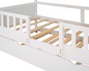 Twin Size House Bed Wood Bed with Twin Size Trundle