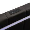 Queen Size Floating Bed Frame with LED Lights and USB Charging,Modern Upholstered Platform LED Bed Frame